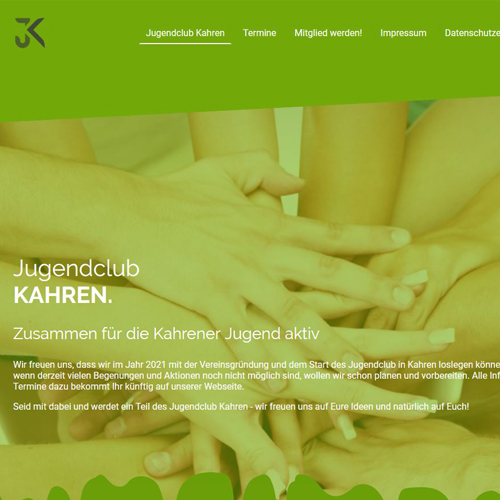 Webseite Jugendclub Kahren